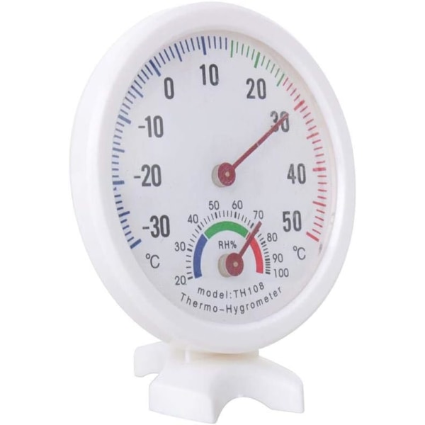 30~50°C H Innendørs Analog Temperatur Fuktighetsmåler, Hygrometer Th