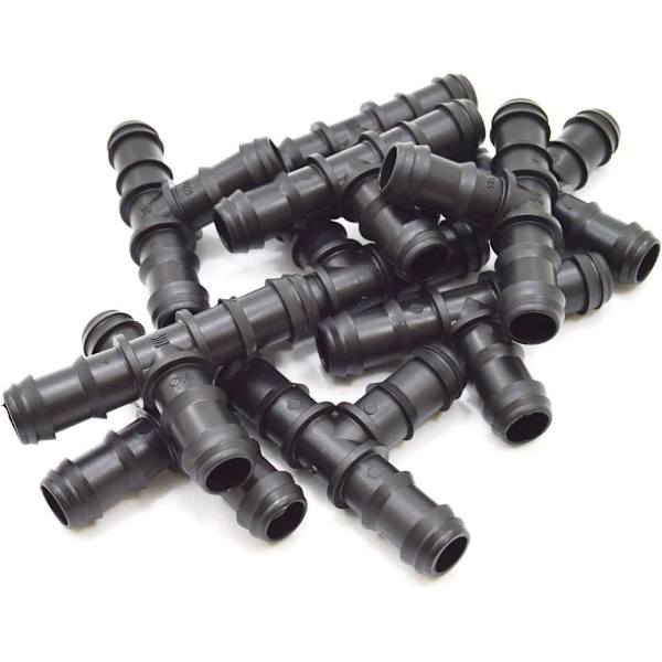 Slangeforbindelser til 20 mm vandingssystem (T-stykke)
