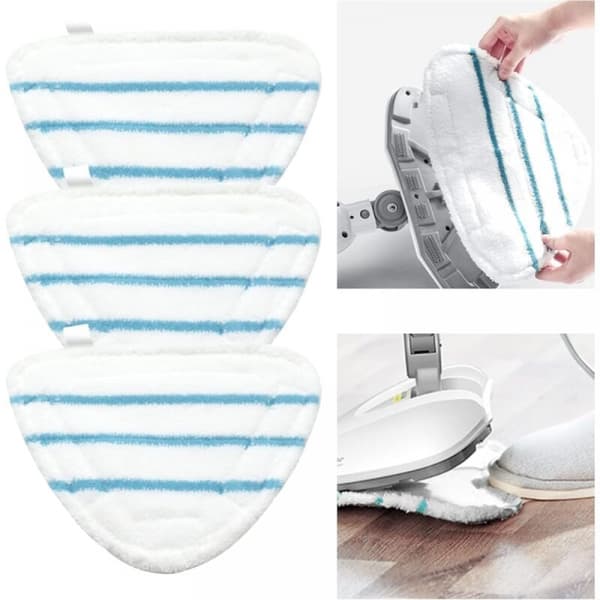 Sæt med 3 mikrofiber dampmoppebetræk Damptilbehør Universal Tr