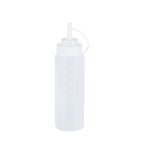 Vit plastflaska 4,5 x 18,5 cm, 250 ml