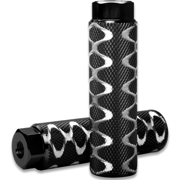 1 par aluminiumslegering sklisikre sykkelplugger, BMX-plugger, sylindrisk F