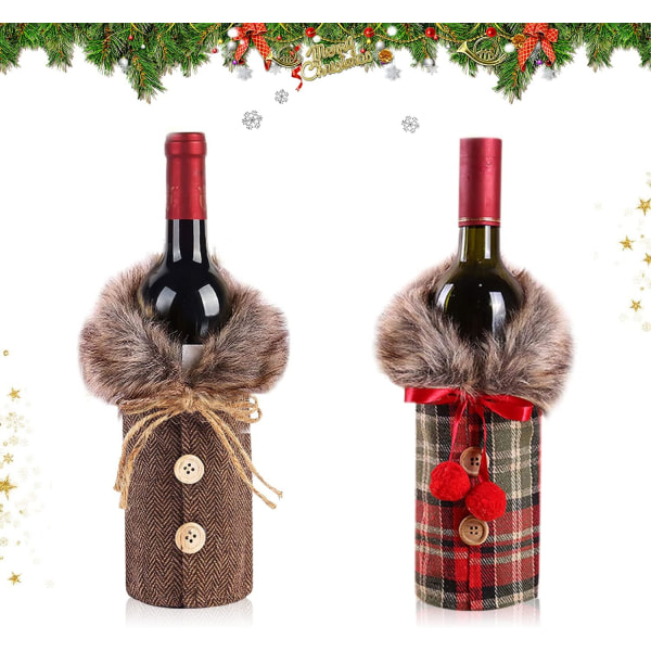 Christmas Wine Bottle Bag, Christmas Wine Bottle Decorations, Chris