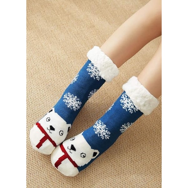 Size 35-42 Socks Women's Slippers Winter Warm Non-slip Thermal Sl