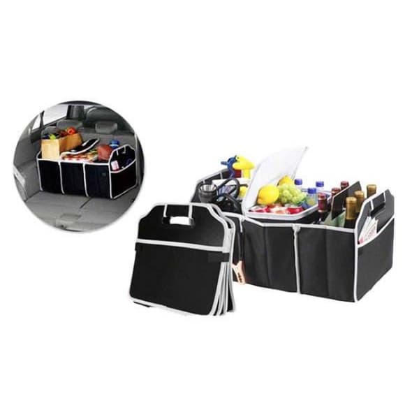 Oppbevaring / Sammenleggbar Organizer for Bil - Camping Organizer Svart