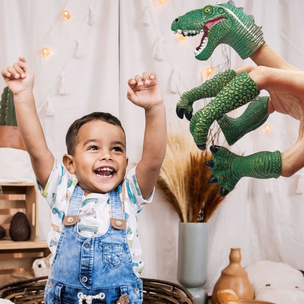 Dinosaurus sormi- ja nukkehandi Dino T-rex Nukke Eläin Raptor