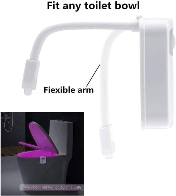 Toiletlys, LED-nattelys til toiletsensor PIR Dete