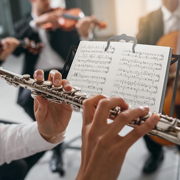 Musiikkikirjan pidike - Metallilevy nuottivihkoille, kirjan sivuille