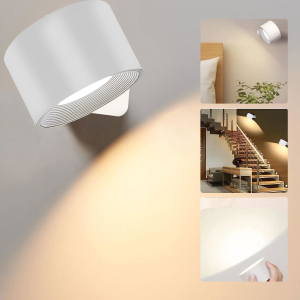 LED-seinälukuvalot, kosketusohjattavat seinävalot, joissa on 3 väriä T