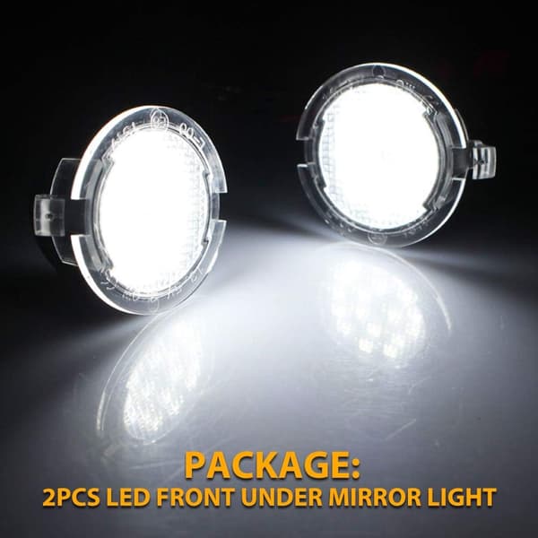 2 stk LED-frontlykter Speil Lys Bil Bakre Speil Pytt