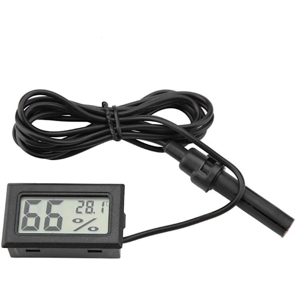 Mini hygrometer termometer, inbyggd LCD digital fuktighetsmätare