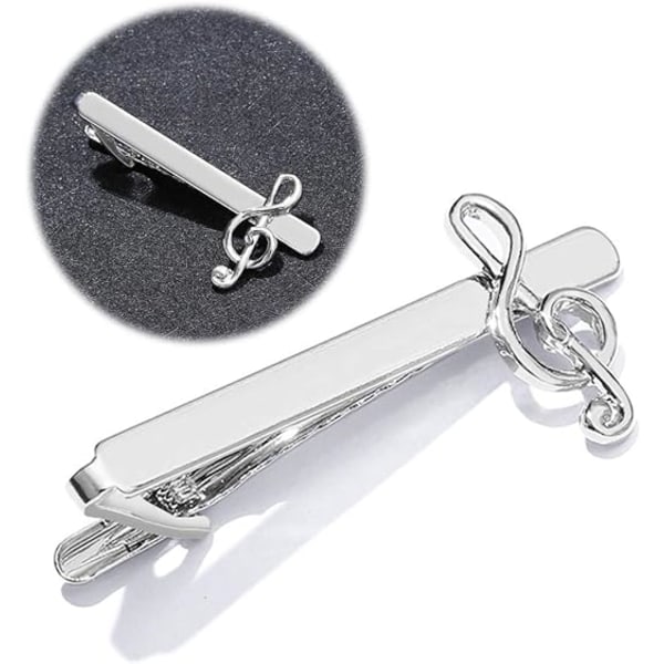 1 st Business Tie Bar Herr Slipsklämma Creative Silver Clips Mode H