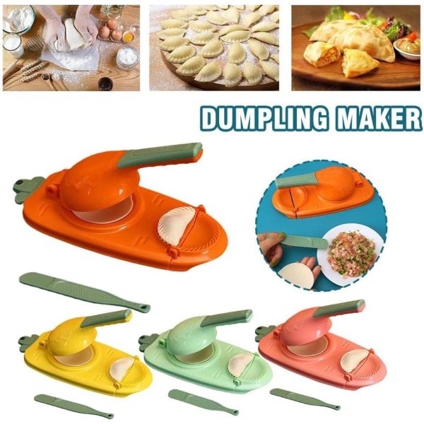 (Rosa) Two in One Dumpling Maker Kitchen Dumpling Making Tool Cak