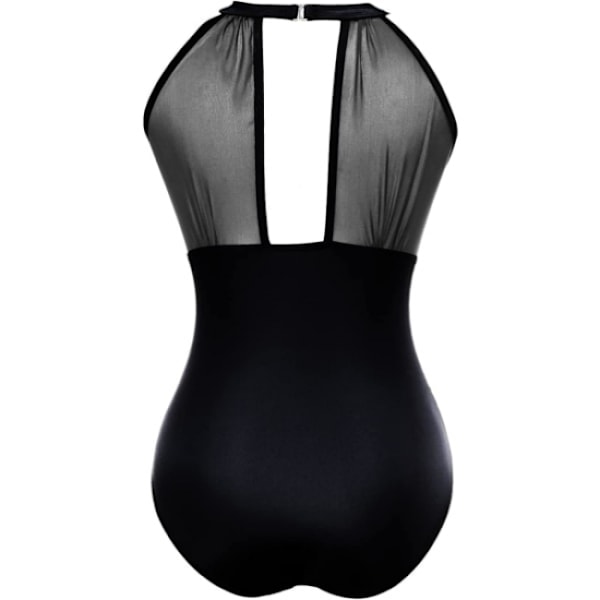 XL One Piece Swimsuit Naisten mesh V-kaula yksiosainen uimapuku, Bel