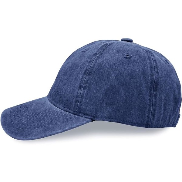 Baseball Cap, Vasket Bomuld Sport Justerbar Udendørs Peaked Cap，N