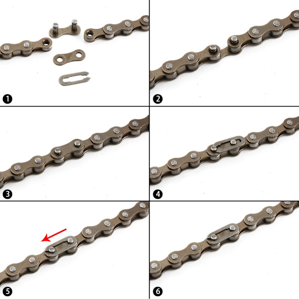 Pyöräketju 1-nopeuksinen 1/2 x 1/8 tuumaa 116 lenkkiä