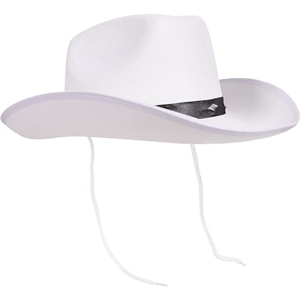 Cowboyhat med snørelukning, cowboyhat til mænd og kvinder, Fe