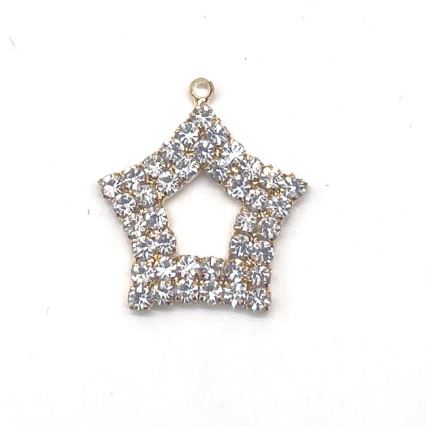 Crystal Diamond Gemstone Croc Sko Tilbehør Kæde Knapper 24 S