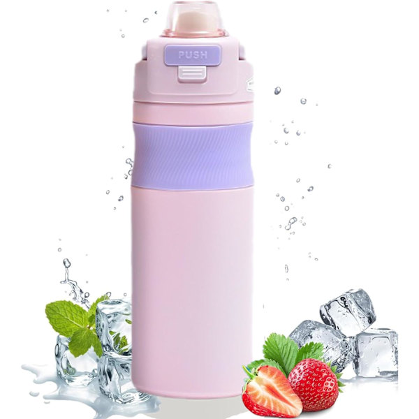 600 ml - BPA-vapaa - Vuotamaton - Urheiluun, kuntoiluun, ulkoiluun, s