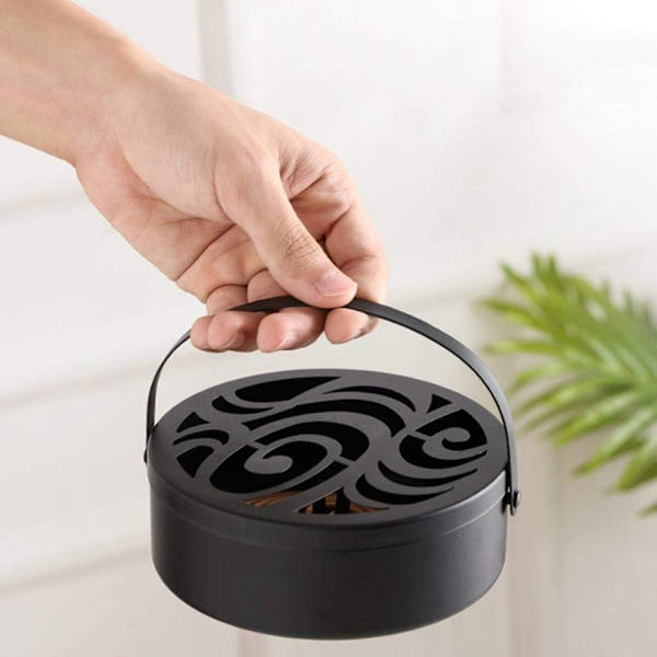 Myggspiralhållare, Myggspirallåda, ihålig design Metallport