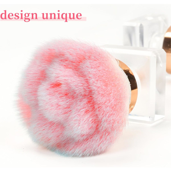 1 stk. (Pink3) Neglebørste til støv, Neglebørste til støv, Manicure Makeup Børste
