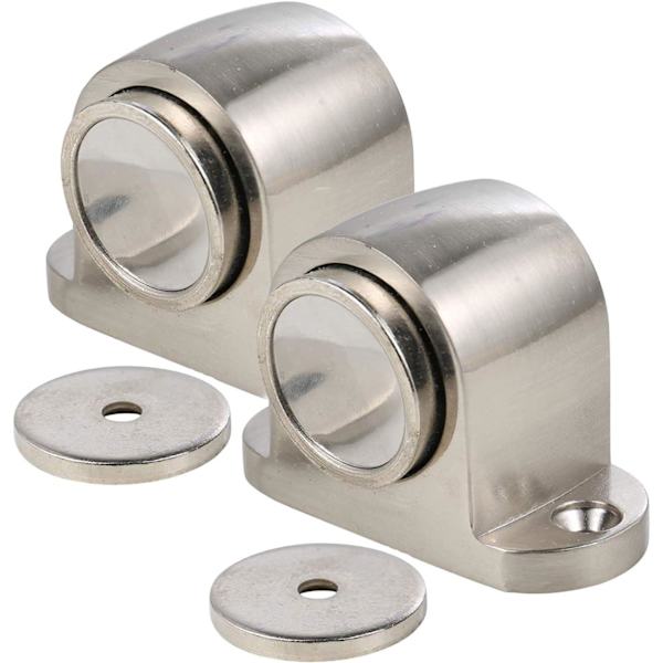(2 kpl) Magneettinen oviseinänpysäytin lukitusruuvitukella