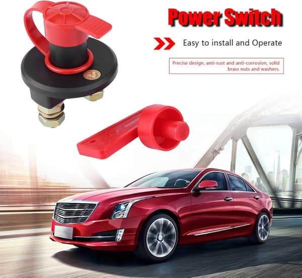 1 stk. 12V/24V Automotive Elektrisk Afbryder Batteri Isolator, Disk