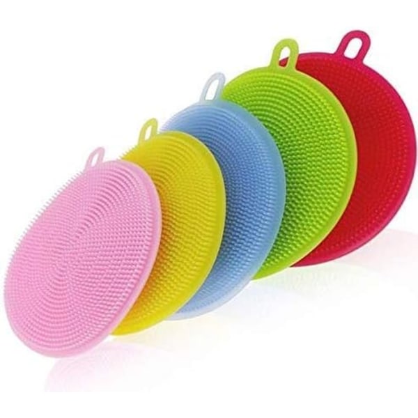 Silicone Scrubber, Silicone Sponges Multipurpose Kitchen Scrub Br