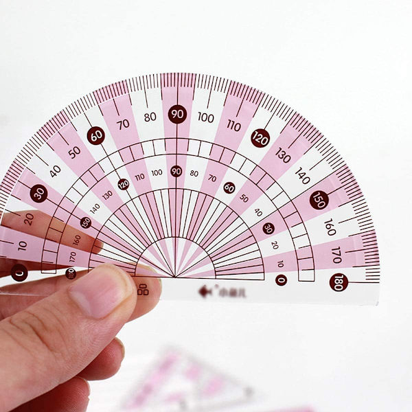 8 stk passer/matematikksett, geometrisett for skole, inkludert linjal, P