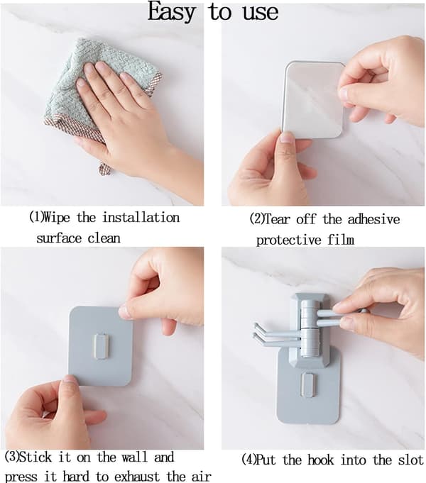 Sticky Hook Household Stark Punch-Free Hook 5st Creative 180°