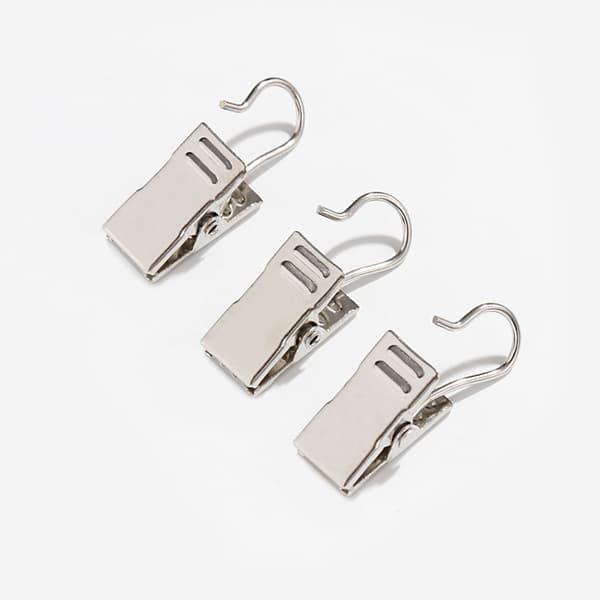 Gardinklips | Sett med 30 | Gardinklips for dusjforheng/ringkrok/