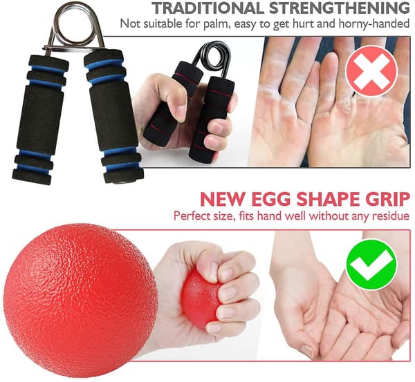 Handtränare Fingertränare Äggformade greppbollar Klätterboll