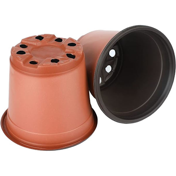 100 stk. 13 cm (diameter) bløde plastik blomsterpotter, frøpotte