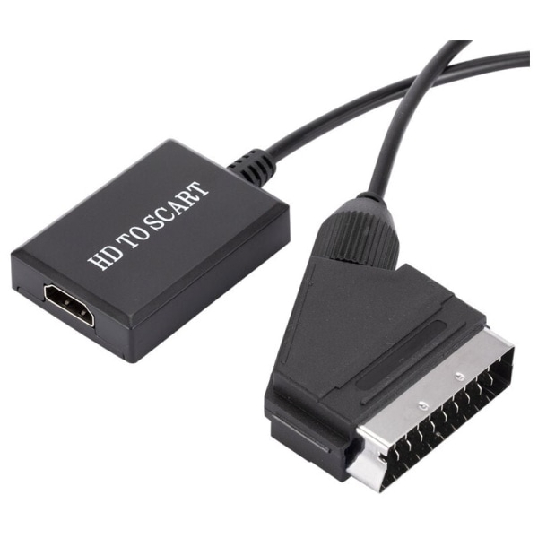 HDMI til SCART-konverter HD 1080p lyd- og videoadapter for HDMI til