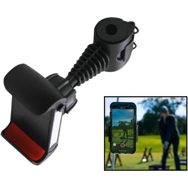Universal golftelefonholder/smartphoneholder til golfswingsko