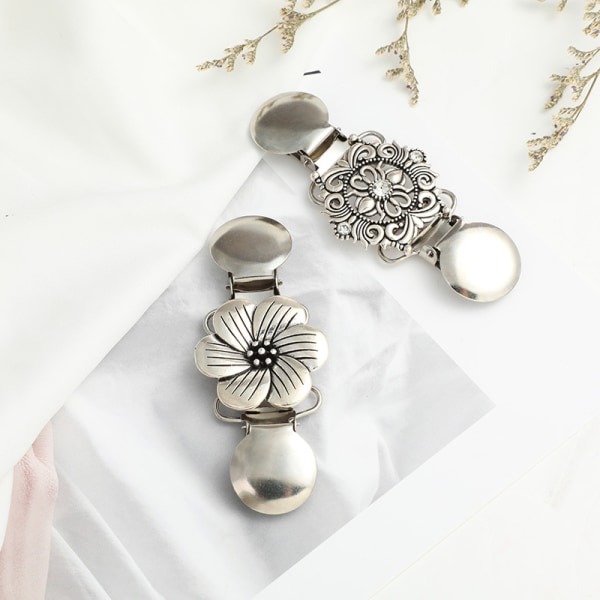 Sæt med 2 cardigan clips, cardigan clips til kvinder, vintage sweate