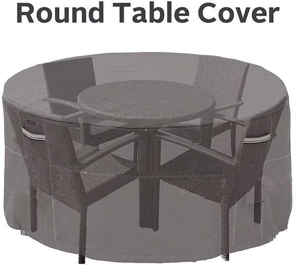 Trädgårdsbord, trädgårdsmöbelöverdrag 210D Vattentätt polyester Ta