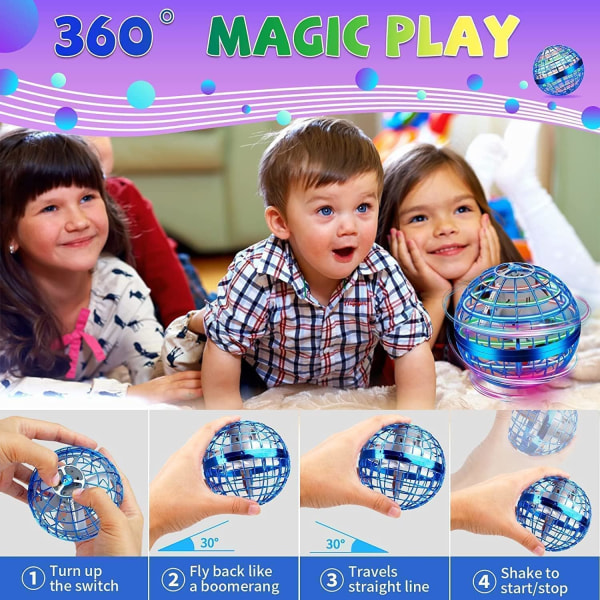 Flyvende legetøj, der gør magi til virkelighed (blå) Håndstyret f