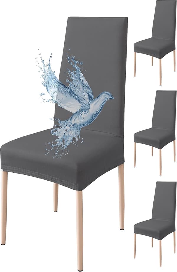 4 stycken vattentäta stolsöverdrag, matstolsöverdrag, stretch