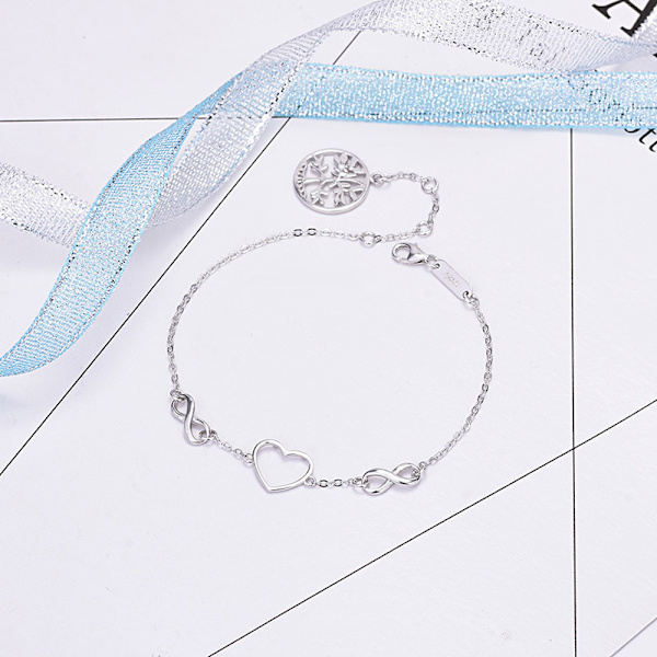 925 Sterling Silver Justerbart Armband för Kvinnor Flickor