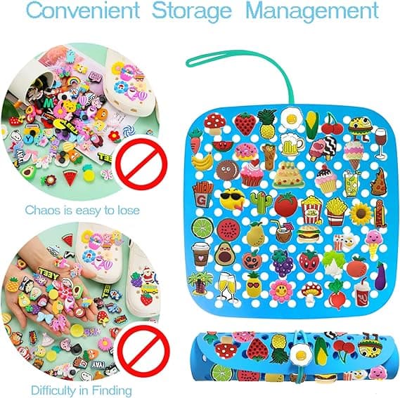 2 st (Croc Charms ingår ej) Croc Charm Organizer Skocha