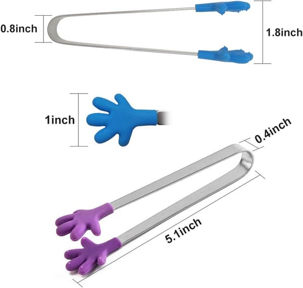 2-pack 7-tums bambukökstänger för rostat bröd, te, bröd, inlagd gurka