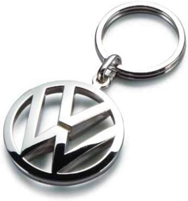 Volkswagen nøglering i metal, sølv