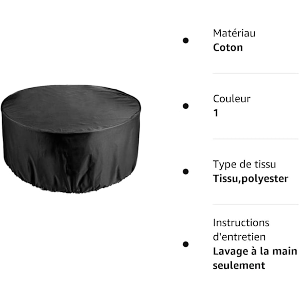 Trädgårdsbord, trädgårdsmöbelöverdrag 210D Vattentätt polyester Ta