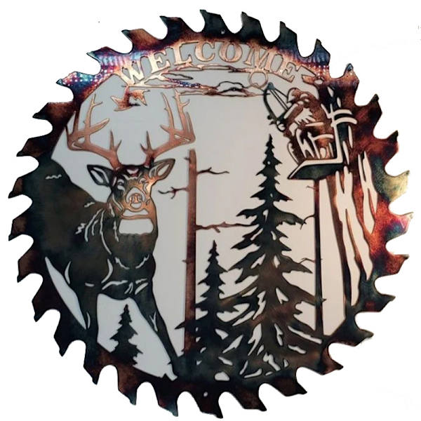 Svinghjul Smedejern Ornamenter Pastorale Ornamenter Metal Fugle Dyr Have Dekoration B