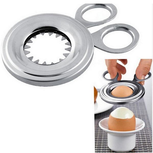 Gourmet Egg Topper / Egg Åpner, Matt Rustfritt Stål
