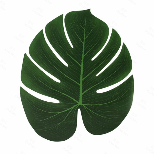 45 blade kunstig tropisk palmeplante dekorationer (8\" x 7\")