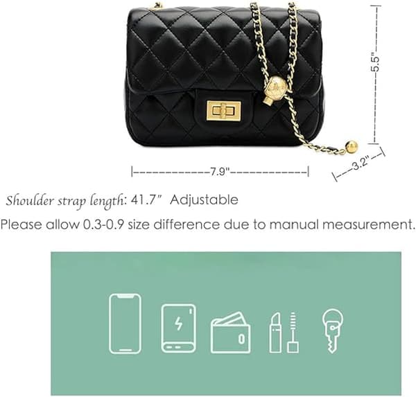 Designer Handväskor Läder Clutch Liten Quiltad Väska Crossbody Ba