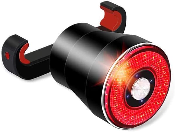 Sykkelbaklys, smart bremselys, vanntett LED-baklys, USB