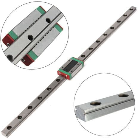 12mm 400mm x 10mm Micro Linear Slide + Mgn12H -pidike Hasaki K:lle