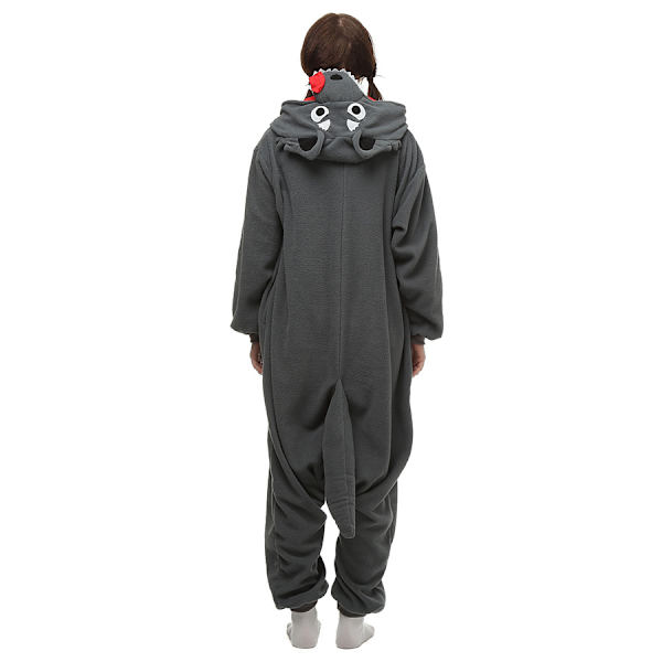 Stor och elak varg pyjamas onesie jumpsuit tecknad djur hoodie (L storlek